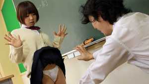 Asian Brunette Slut Fucked In The Study Room